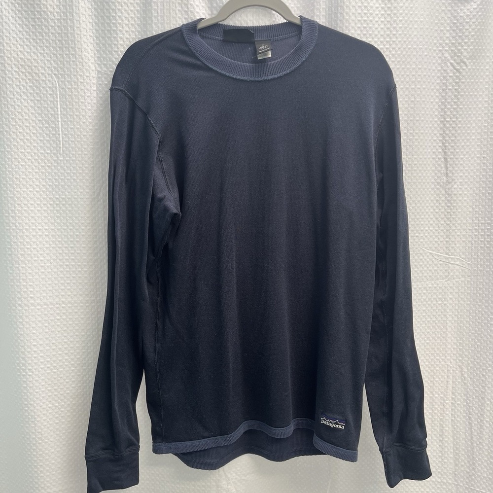 Vtg Patagonia Regulator Thermal Fall 2000 Long Sleeve Blue Top Medium USA